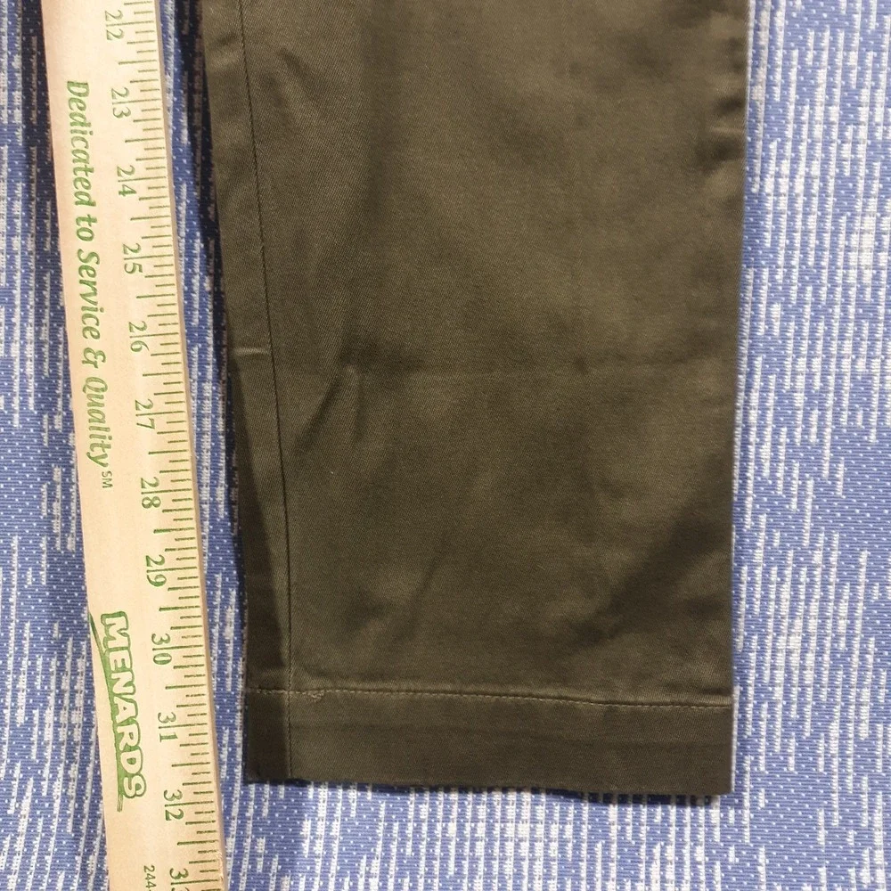 J.CREW 484 Slim Fit Chino Pants Mens 32 x 32 Green Stretch NEW